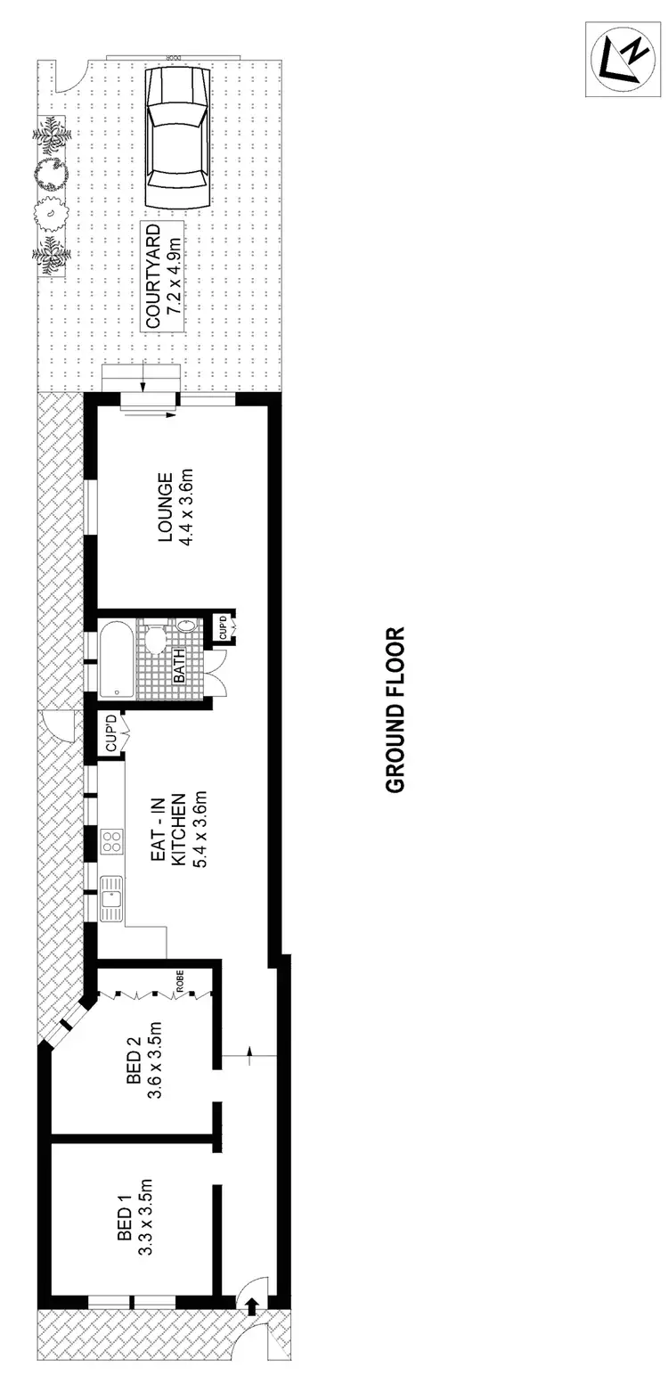 Floorplan of Homely house listing, 80 Mitchell Road, Alexandria NSW 2015