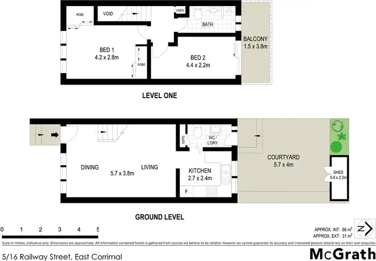 Floorplan of Homely townhouse listing, 5/16 Railway Street, East Corrimal NSW 2518