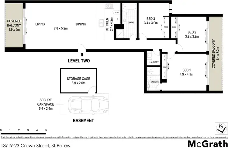 Floorplan of Homely apartment listing, 13/19-23 Crown Street, St Peters NSW 2044
