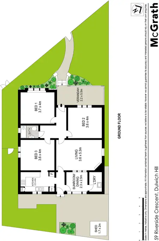 Floorplan of Homely house listing, 59 Riverside Crescent, Dulwich Hill NSW 2203