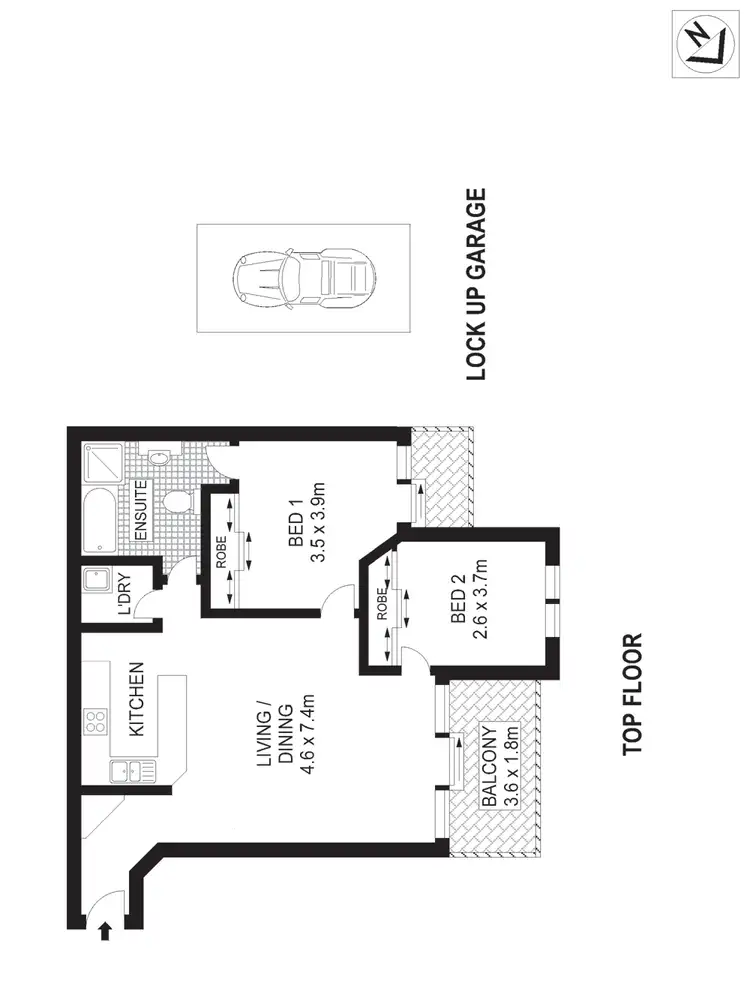Floorplan of Homely apartment listing, 44/256 Lawrence Street, Alexandria NSW 2015