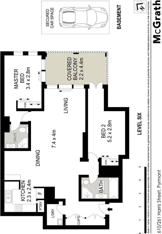 Floorplan of Homely apartment listing, 610/261 Harris Street, Pyrmont NSW 2009