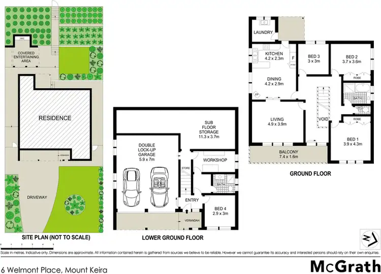 Floorplan of Homely house listing, 6 Welmont Place, Mount Keira NSW 2500