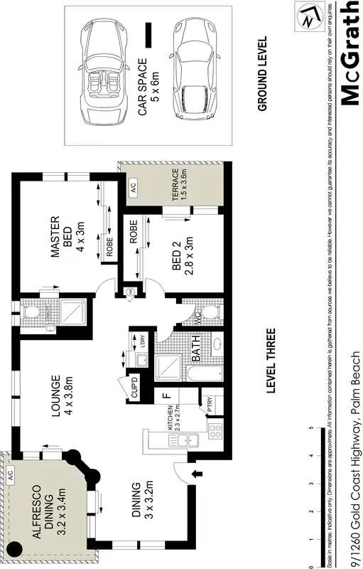 Floorplan of Homely apartment listing, 9/1260 Gold Coast Highway, Palm Beach QLD 4221