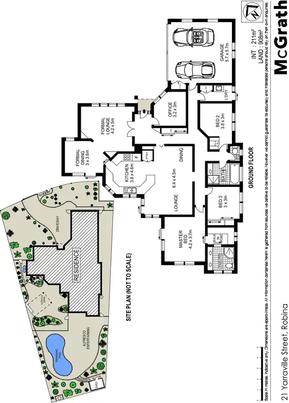 Floorplan of Homely house listing, 21 Yarraville Street, Robina QLD 4226