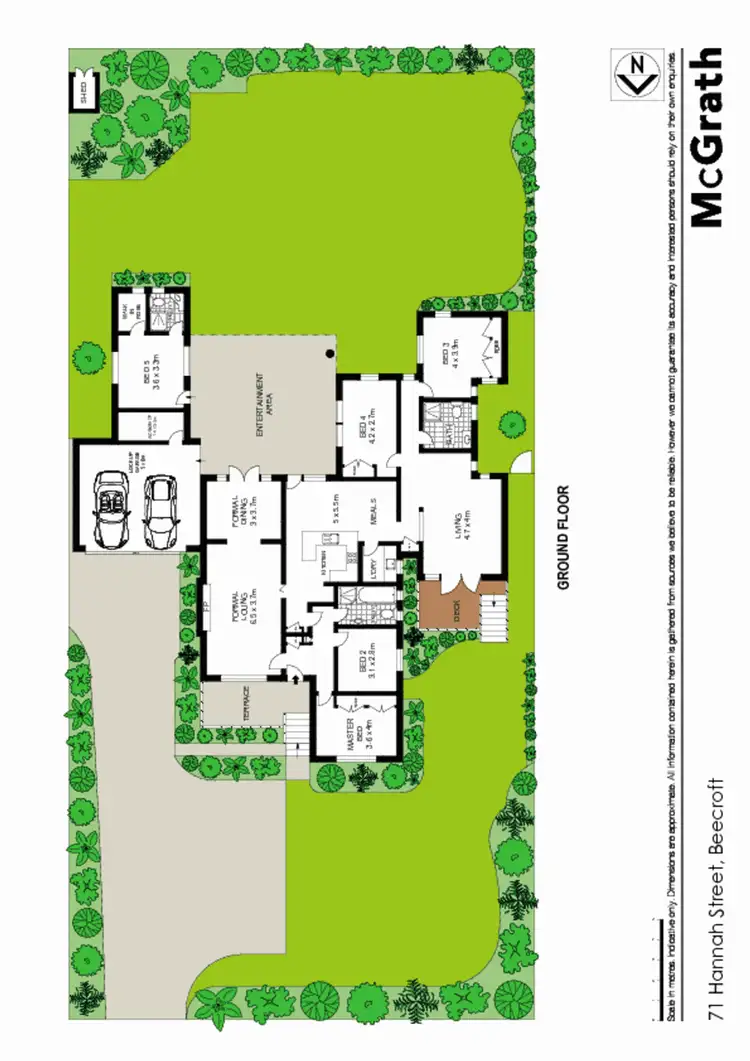 Floorplan of Homely house listing, 71 Hannah Street, Beecroft NSW 2119