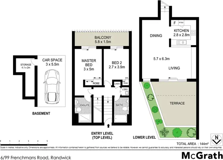 Floorplan of Homely apartment listing, 6/99 Frenchmans Road, Randwick NSW 2031