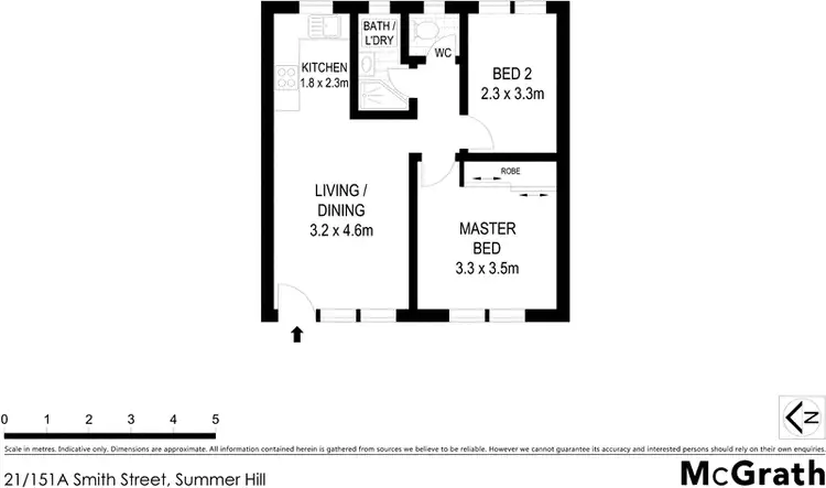 Floorplan of Homely apartment listing, 21/151A Smith Street, Summer Hill NSW 2130