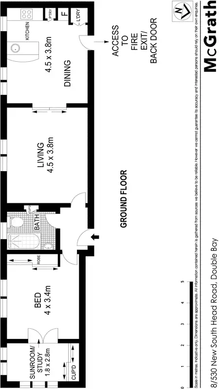 Floorplan of Homely apartment listing, 8/530 New South Head Road, Double Bay NSW 2028