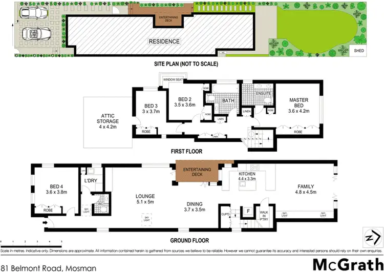Floorplan of Homely house listing, 81 Belmont Road, Mosman NSW 2088