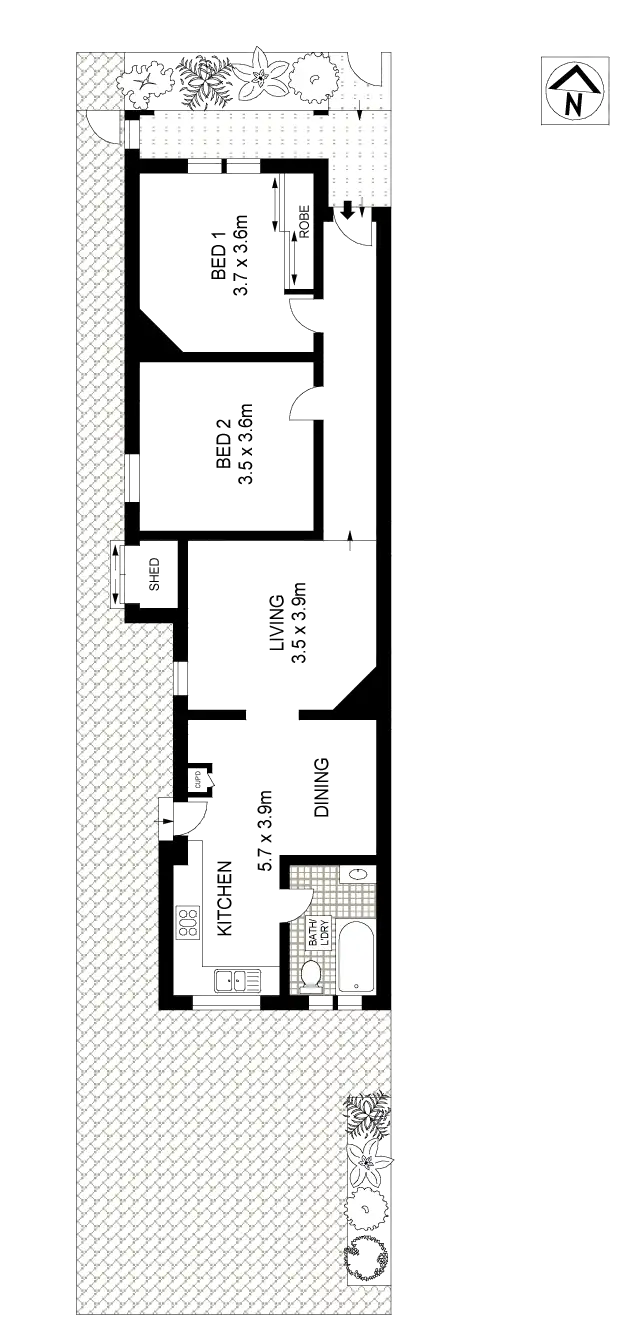 Floorplan of Homely house listing, 136 Lord Street, Newtown NSW 2042