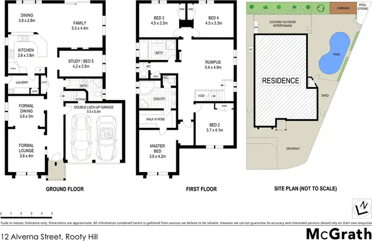 Floorplan of Homely house listing, 12 Alverna Street, Rooty Hill NSW 2766