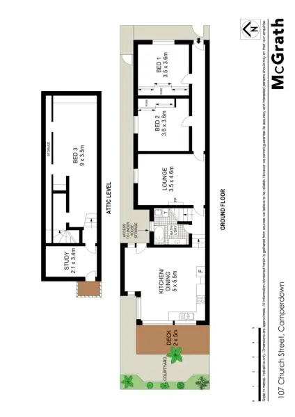Floorplan of Homely house listing, 107 Church Street, Camperdown NSW 2050