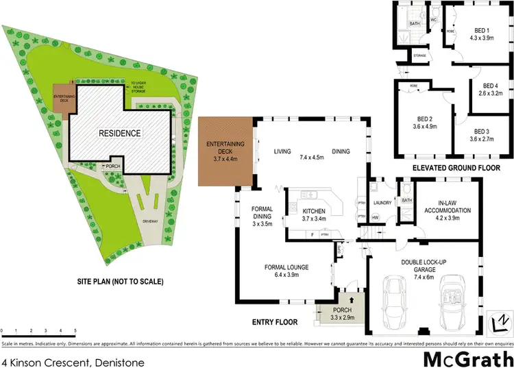 Floorplan of Homely house listing, 4 Kinson Crescent, Denistone NSW 2114