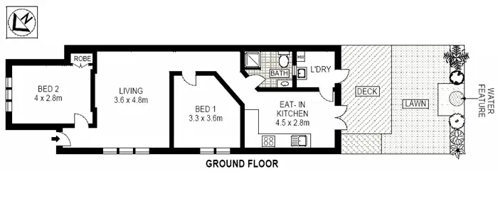 Floorplan of Homely apartment listing, 2/67 Roscoe Street, Bondi Beach NSW 2026