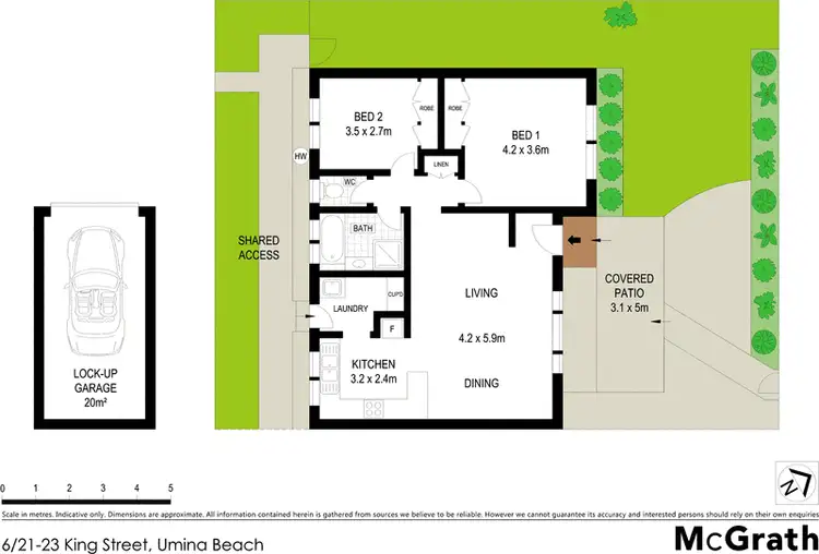 Floorplan of Homely villa listing, 6/21 King Street, Umina Beach NSW 2257
