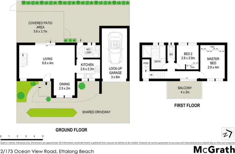 Floorplan of Homely townhouse listing, 2/173 Ocean View Road, Ettalong Beach NSW 2257