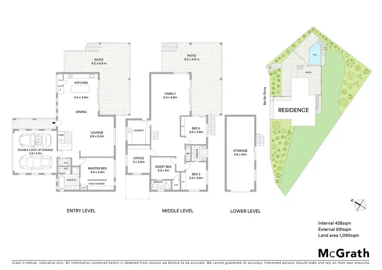 Floorplan of Homely house listing, 12 Bel Air Drive, Whitfield QLD 4870