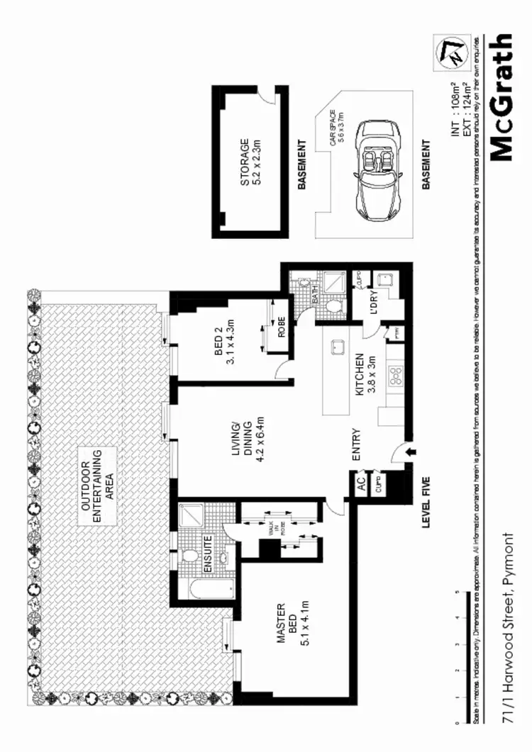 Floorplan of Homely apartment listing, 71/1 Harwood Street, Pyrmont NSW 2009