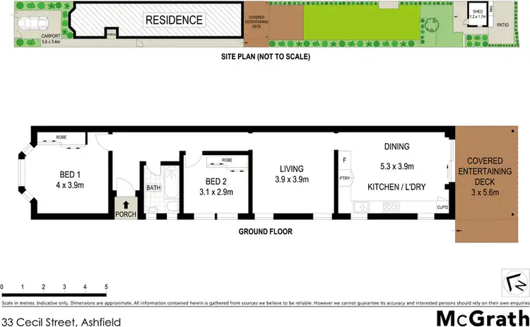 Floorplan of Homely house listing, 33 Cecil Street, Ashfield NSW 2131