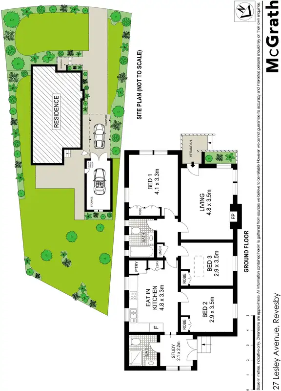 Floorplan of Homely house listing, 27 Lesley Avenue, Revesby NSW 2212