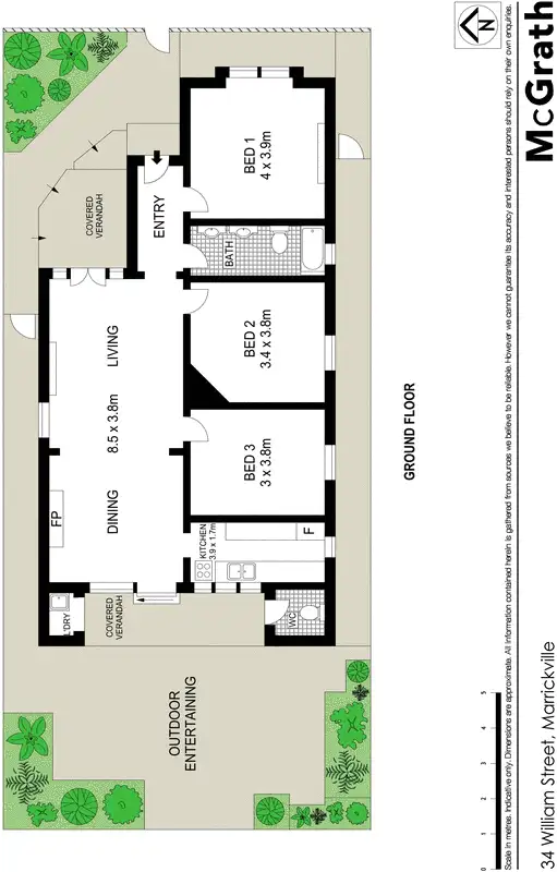 Floorplan of Homely house listing, 34 William Street, Marrickville NSW 2204