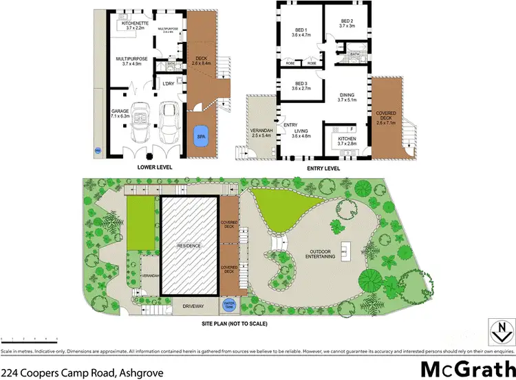 Floorplan of Homely house listing, 224 Coopers Camp Road, Ashgrove QLD 4060