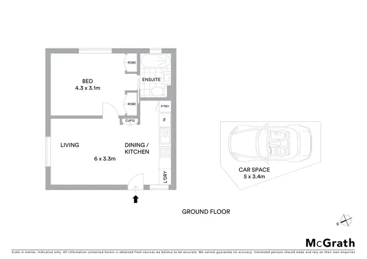 Floorplan of Homely apartment listing, 4/44 McDougall Street, Kirribilli NSW 2061
