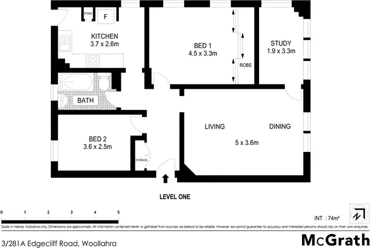 Floorplan of Homely apartment listing, 3/281A Edgecliff Road, Woollahra NSW 2025