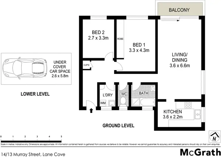 Floorplan of Homely apartment listing, 14/13 Murray Street, Lane Cove NSW 2066