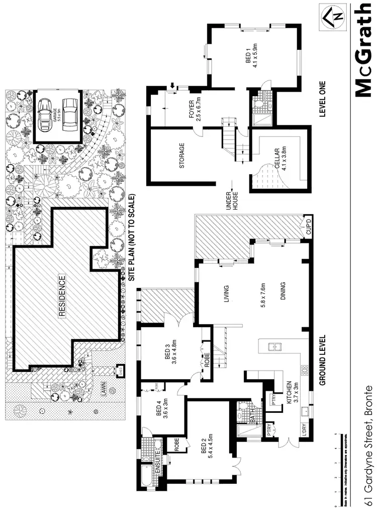 Floorplan of Homely house listing, 61 Gardyne Street, Bronte NSW 2024