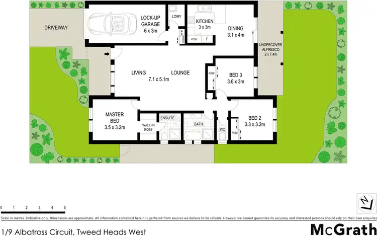 Floorplan of Homely townhouse listing, 1/9 Albatross Circuit, Tweed Heads West NSW 2485