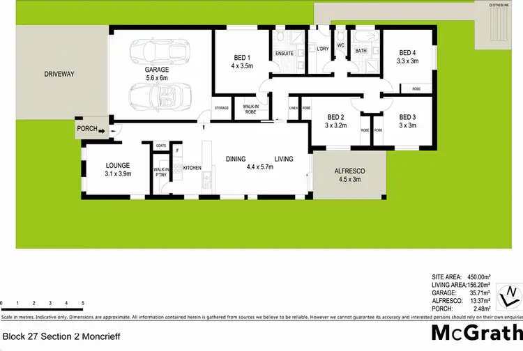 Floorplan of Homely house listing, Block 27 Section 2, Moncrieff ACT 2914