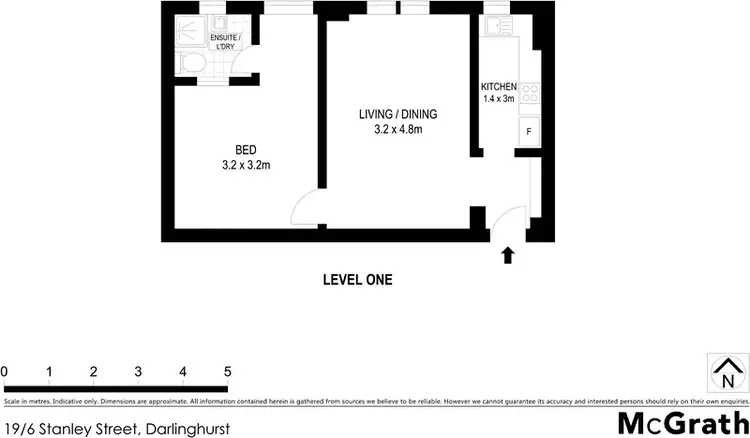 Floorplan of Homely apartment listing, 19/6 Stanley Street, Darlinghurst NSW 2010