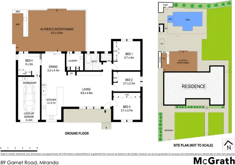 Floorplan of Homely house listing, 89 Garnet Road, Miranda NSW 2228