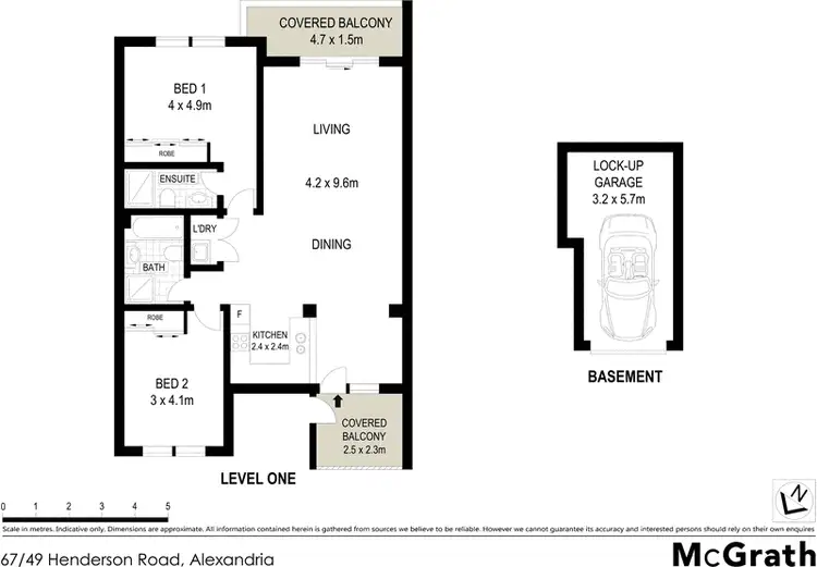 Floorplan of Homely apartment listing, 67/49 Henderson Road, Alexandria NSW 2015