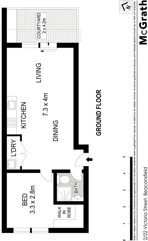 Floorplan of Homely apartment listing, 2/22 Victoria Street, Beaconsfield NSW 2015