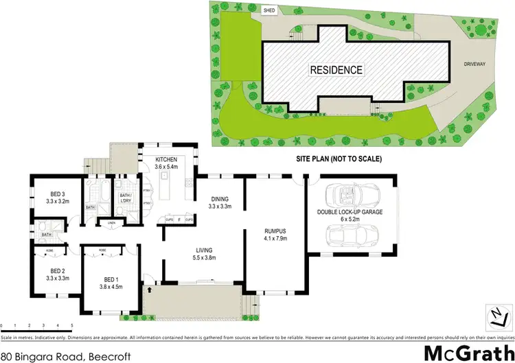 Floorplan of Homely house listing, 80 Bingara Road, Beecroft NSW 2119
