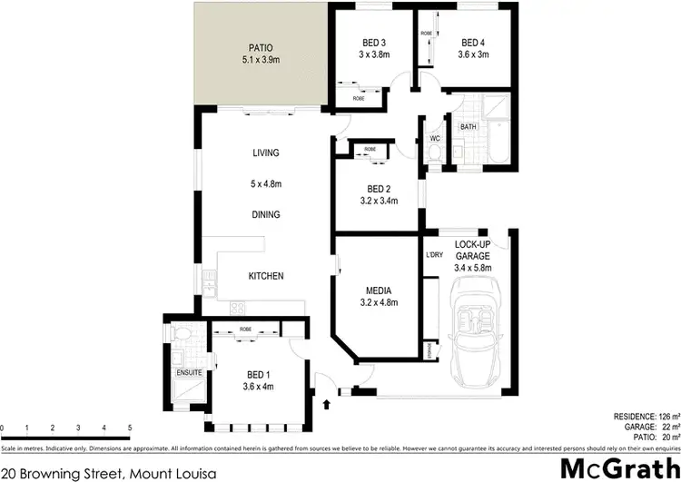 Floorplan of Homely house listing, 20 Browning Street, Mount Louisa QLD 4814