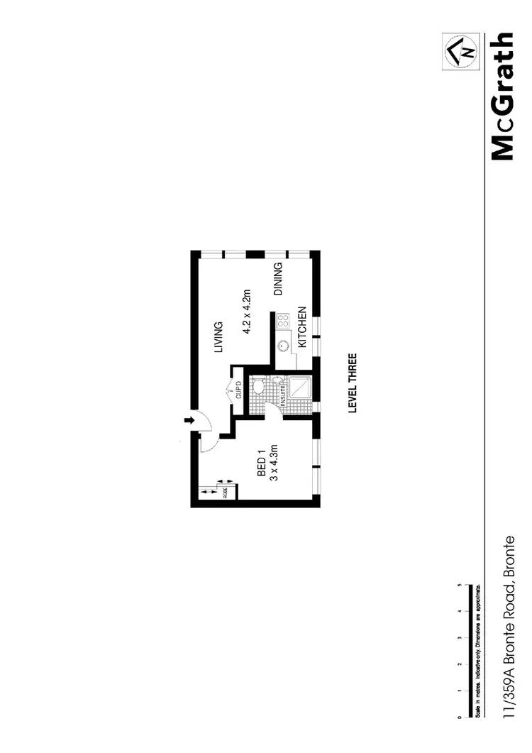 Floorplan of Homely apartment listing, 11/359A Bronte Road, Bronte NSW 2024