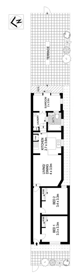 Floorplan of Homely house listing, 104 Rochford Street, Erskineville NSW 2043