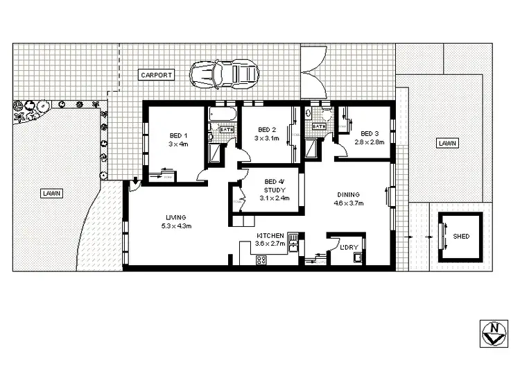 Floorplan of Homely house listing, 46 Nilson Avenue, Hillsdale NSW 2036