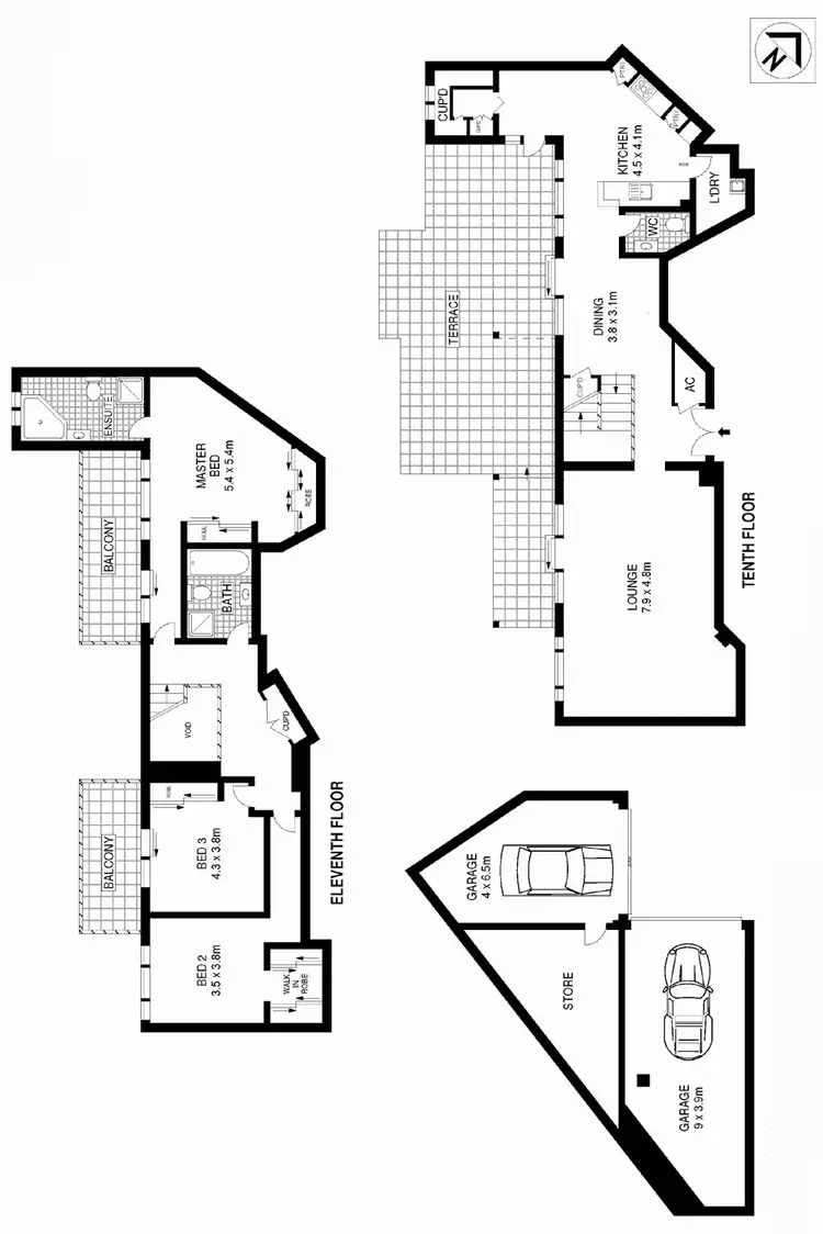 Floorplan of Homely apartment listing, 215/120 Pyrmont Street, Pyrmont NSW 2009