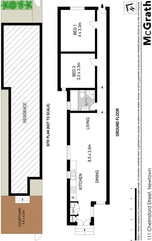 Floorplan of Homely house listing, 111 Chelmsford Street, Newtown NSW 2042