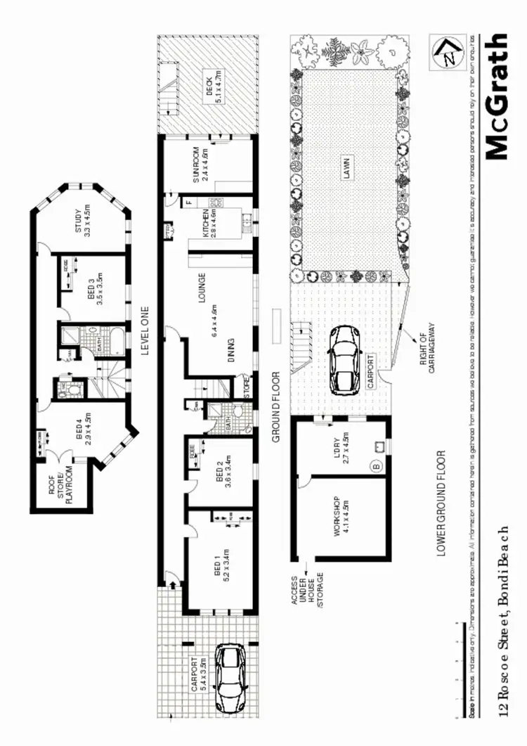 Floorplan of Homely house listing, 12 Roscoe Street, Bondi Beach NSW 2026