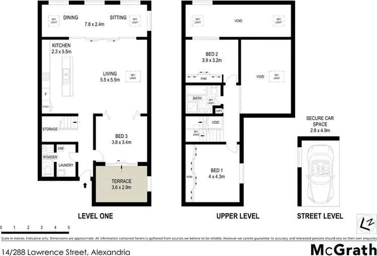Floorplan of Homely apartment listing, 14/288 Lawrence Street, Alexandria NSW 2015