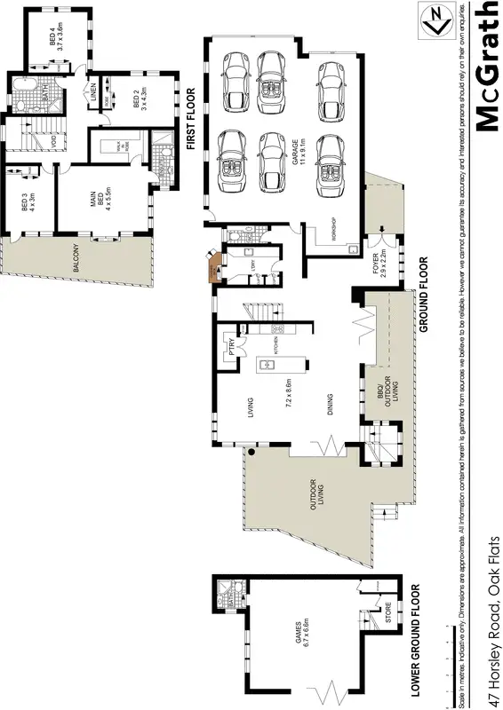 Floorplan of Homely house listing, 47 Horsley Road, Oak Flats NSW 2529