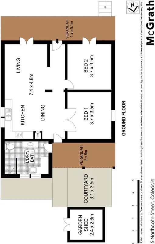 Floorplan of Homely house listing, 5 Northcote Street, Coledale NSW 2515