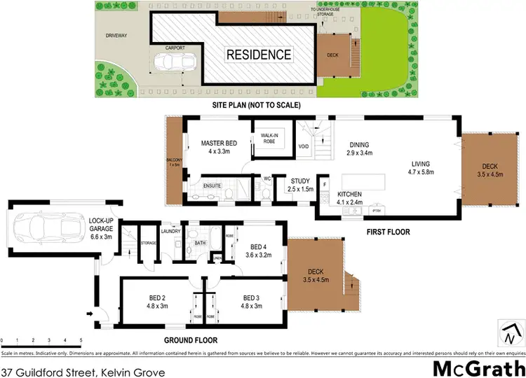 Floorplan of Homely house listing, 37 Guildford Street, Kelvin Grove QLD 4059