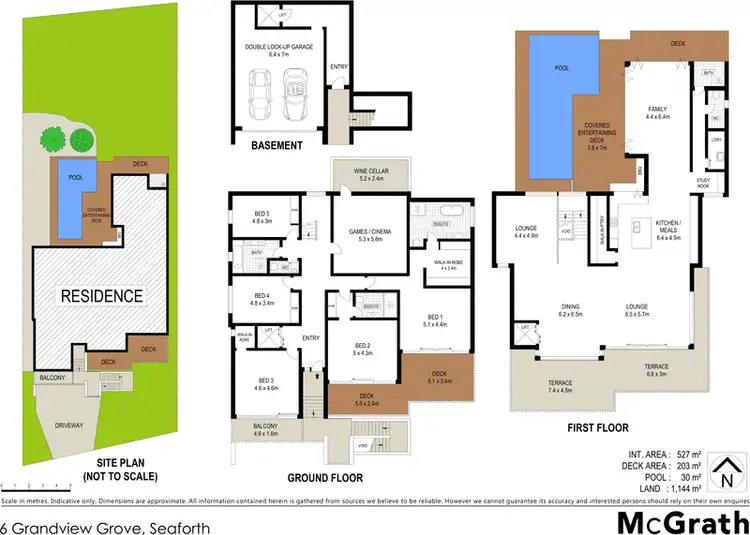 Floorplan of Homely house listing, 6 Grandview Grove, Seaforth NSW 2092